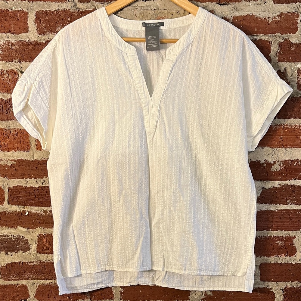 Matty M Classic White cotton top